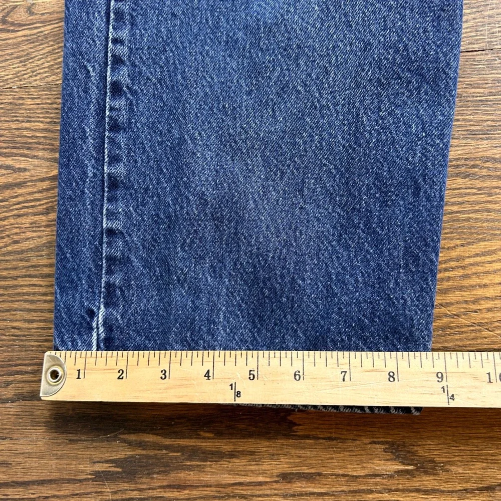 Levis 505 Regular Fit Jeans Mens 42x30 Straight‎ Leg Medium Wash Blue Denim
